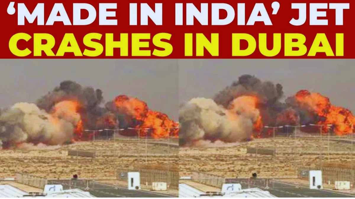 Indian Tejas Fighter Jet Crash at Dubai Air Show