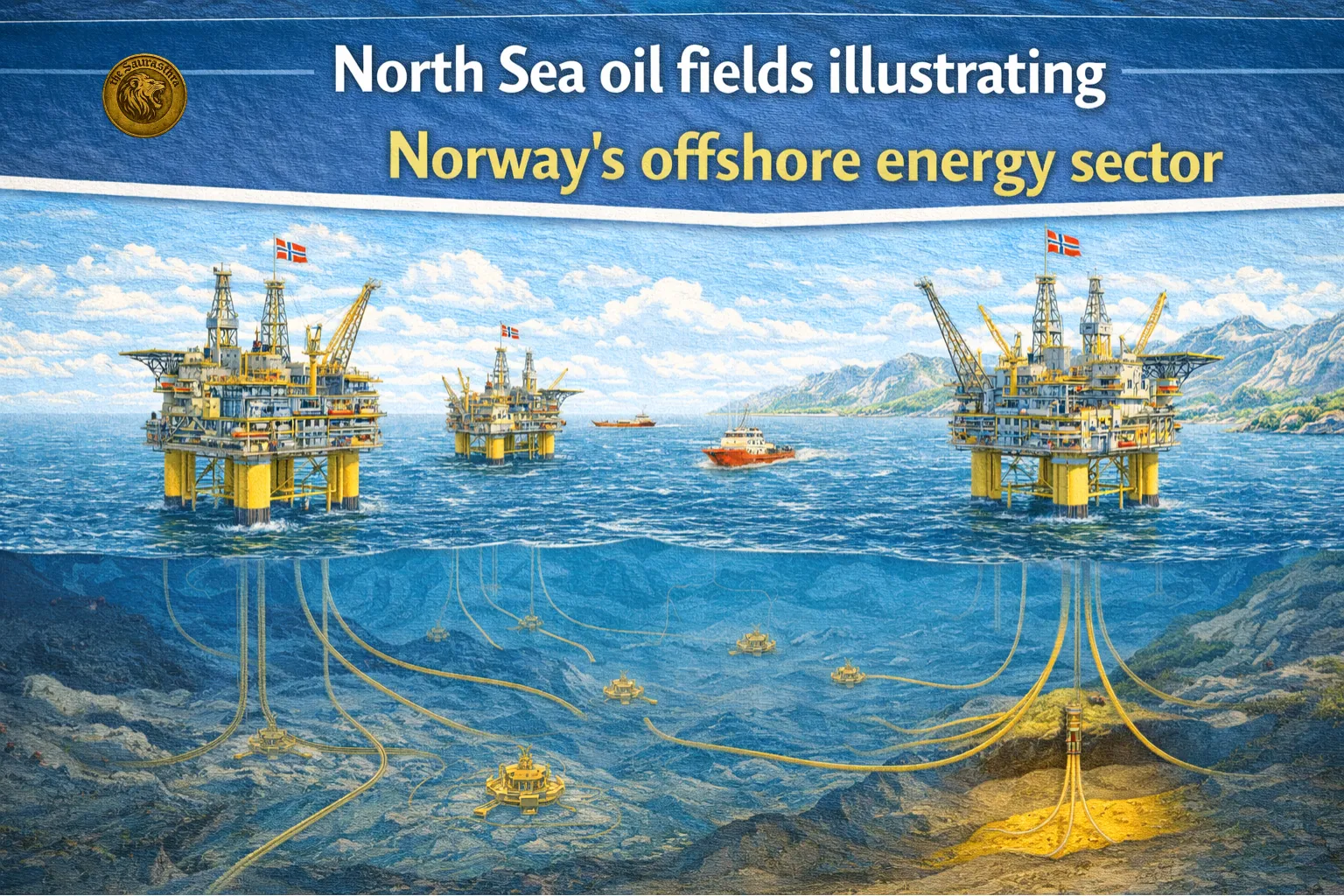 North Sea oil fields illustrating Norway’s offshore energy sector