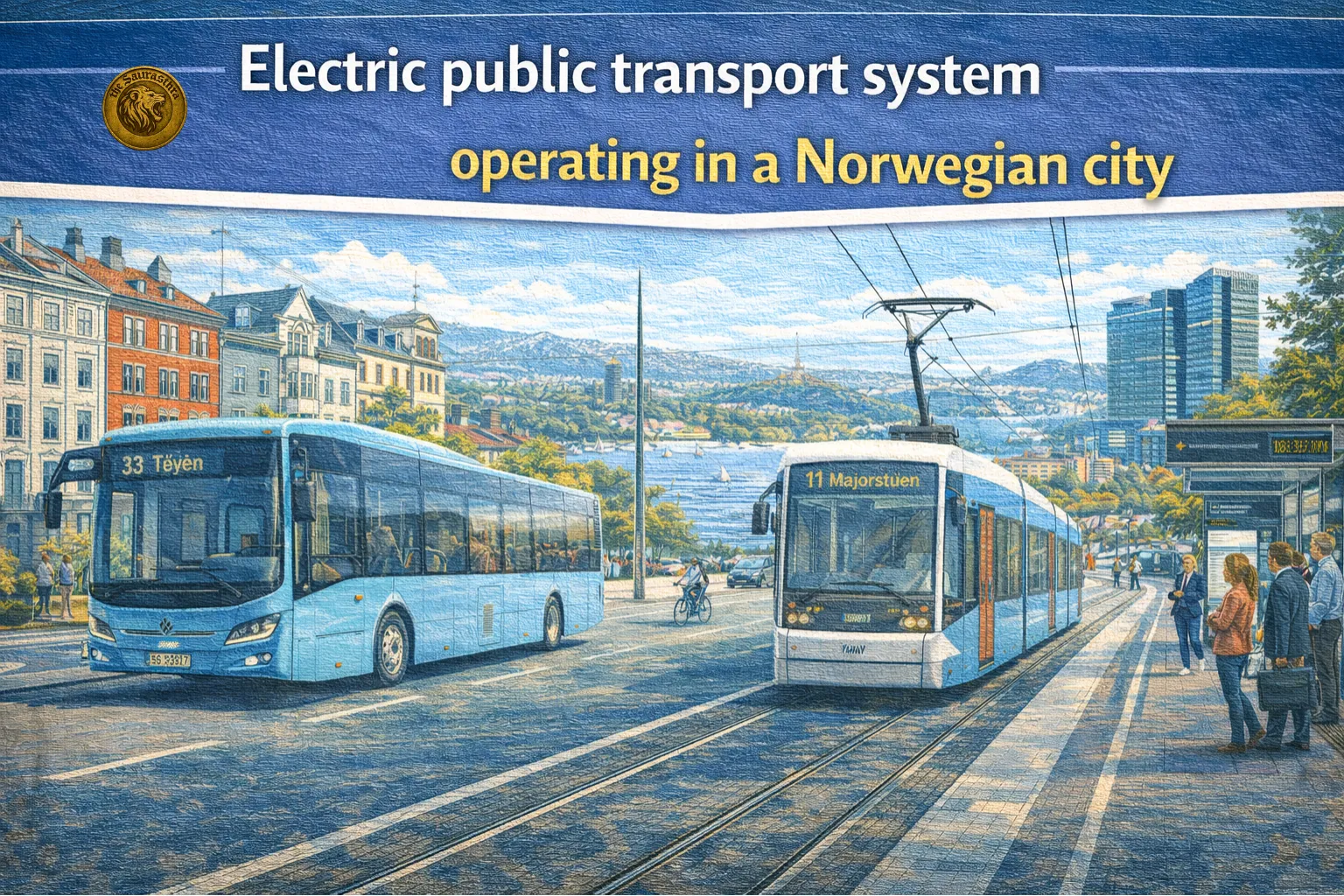 Electric public transport system operating in a Norwegian city