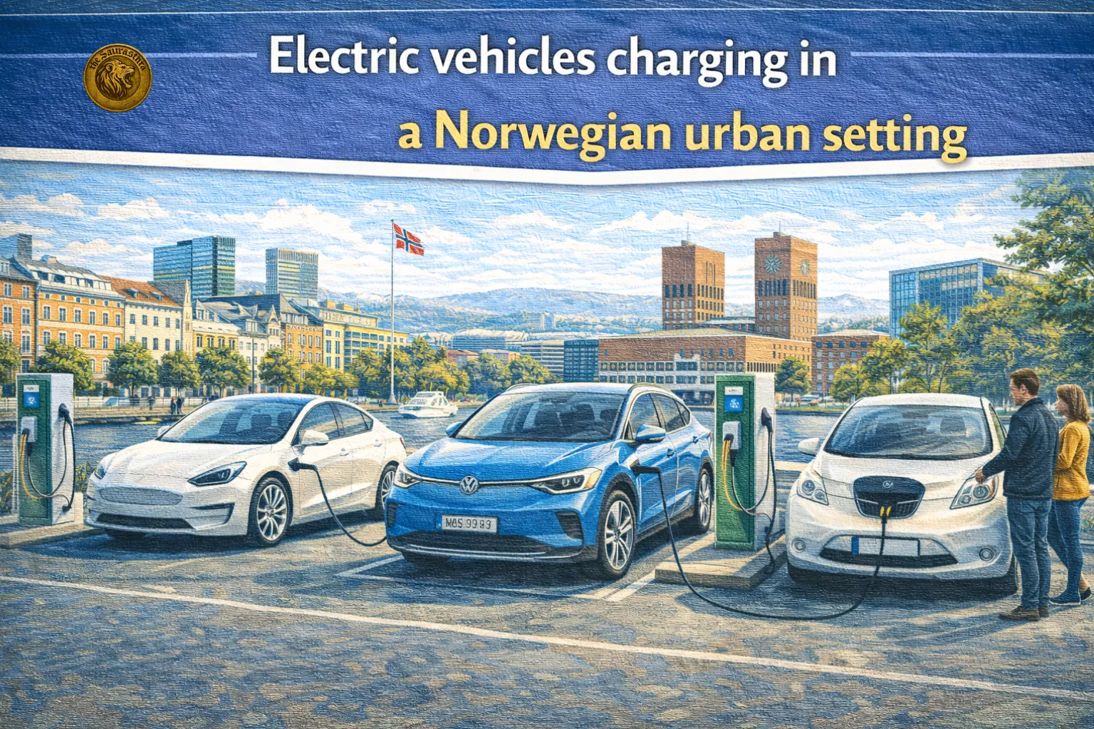 Electric vehicles charging in a Norwegian urban setting