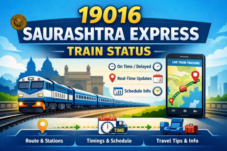 19016 Saurashtra Express Train Status