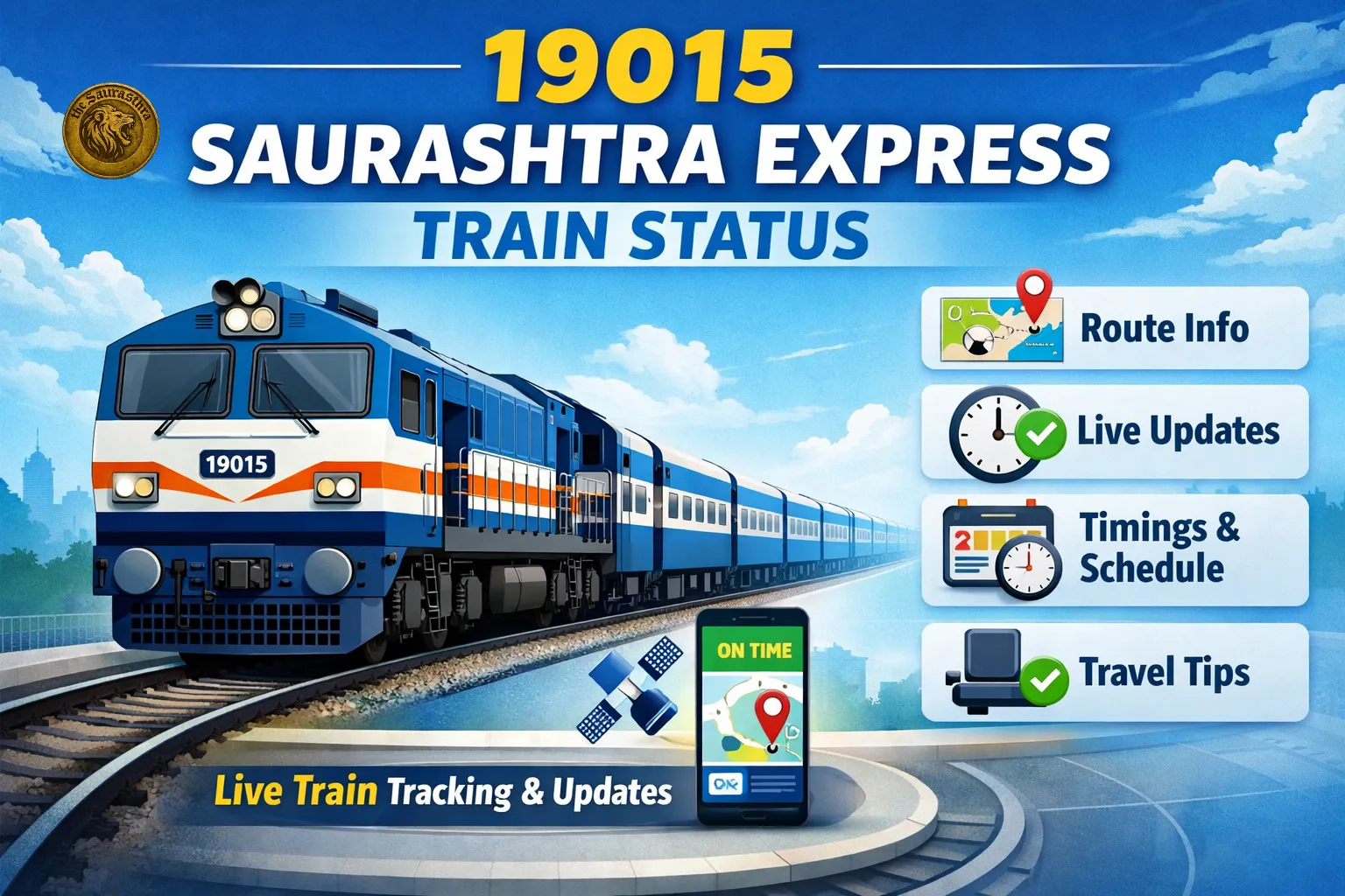 19015 Saurashtra Express Train Status