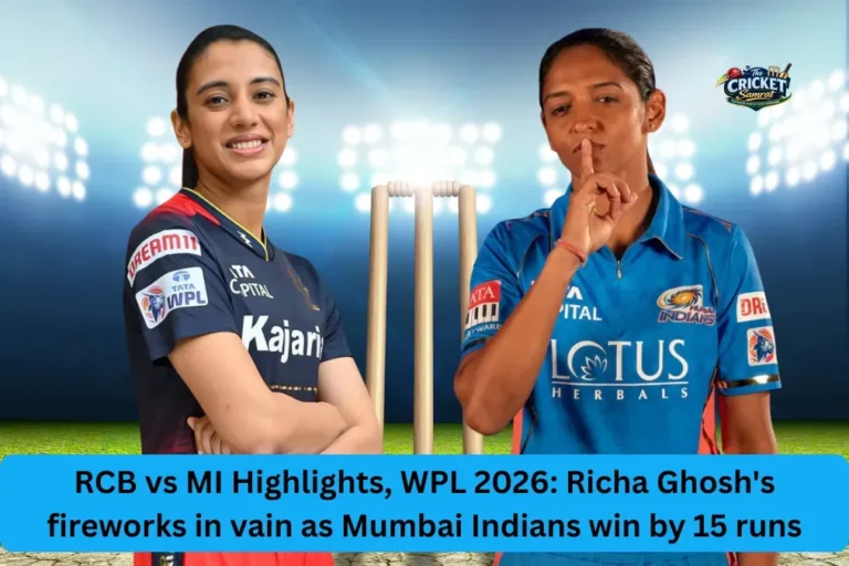 RCB vs MI WPL Scorecard